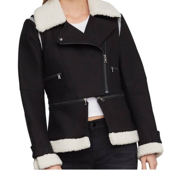 BCBGMaxAzria Jackets & Blazers - BCBG MaxAzria Faux Fur Lined Jacket